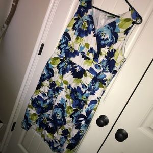 Blue flowered dress